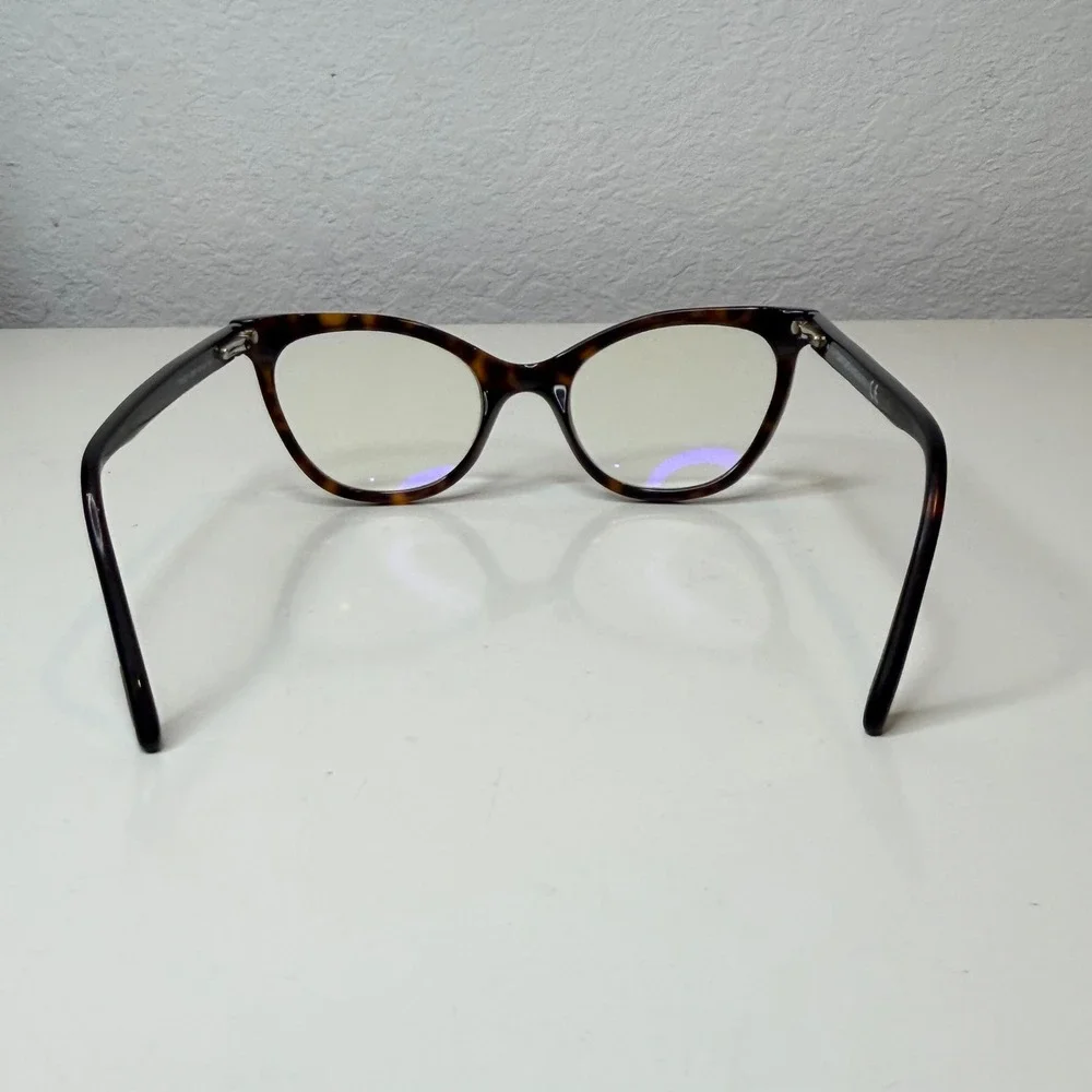 Tom Ford Eyeglasses Tortoise TF5271 Cat Eye Dark Havana Academic 49mm For Frames